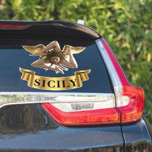 Sicilia Sicilië Trinacria Symbool Sticker