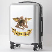 Sicilia Sicilië Trinacria Symbool Sticker (Koffer)