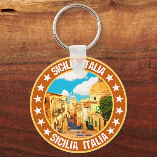 Sicilia Sleutelhanger (Achterkant)
