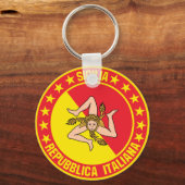 Sicilia Sleutelhanger (Achterkant)