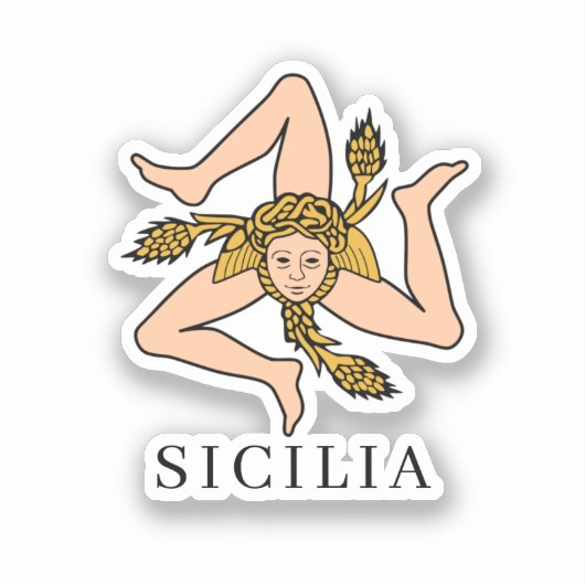 Sicilia Sticker (Voorkant)