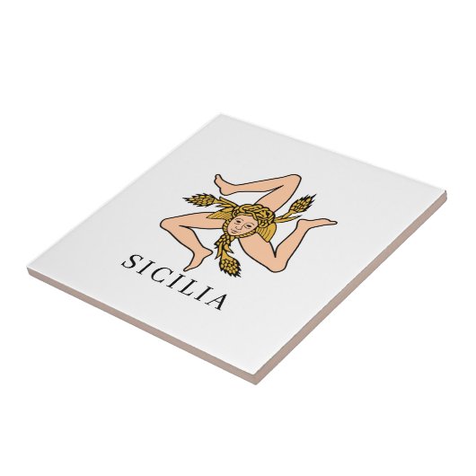 Sicilia Tegeltje (Zijkant)