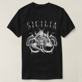 Sicilia Trinacria Italië Gift for Proud Siciliano T-shirt (Design voorkant)