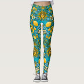 SICILIA Trinacria Siciliaanse kleuren Leggings (Voorkant)