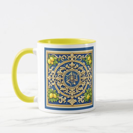 Sicilia Trinacria Sicilian design Mok (Links)