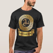 Sicilia Trinacria — Speciaal gepersonaliseerd Gold T-shirt (Voorkant)