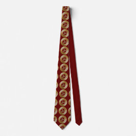Sicilia (Trinacria-symbool) Premium Gouden Zijden Stropdas
