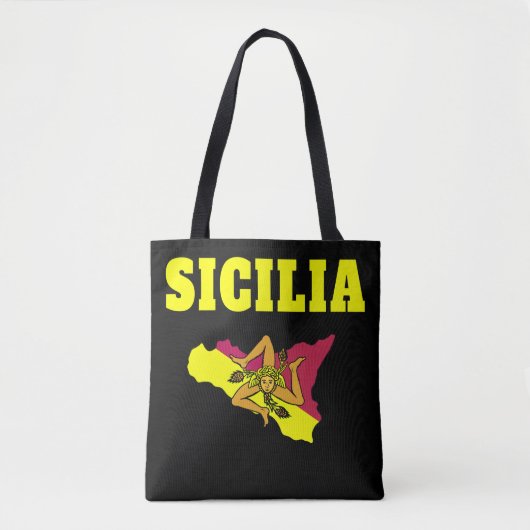 Sicilia Trinacria Tote Bag (Voorkant)