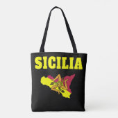Sicilia Trinacria Tote Bag (Achterkant)
