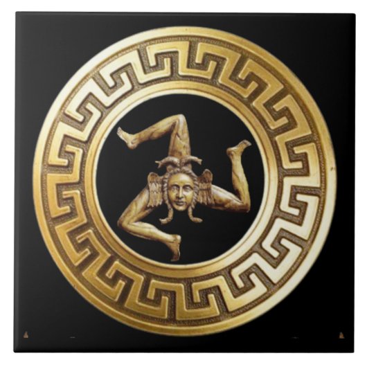 Sicilia Trinacria Wall Tegel Tegeltje (Voorkant)