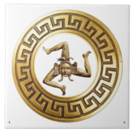 Sicilia Trinacria Wall Tegel Tegeltje