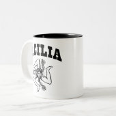 Sicilia Tweekleurige Koffiemok (Voorkant links)