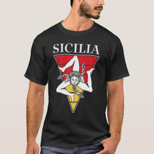 Sicilia Vlag Sicilië Palermo Italië 33 T-shirt