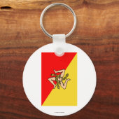 Sicilia vlag sleutelhanger (Voorkant)