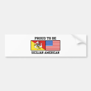 Siciliaans Amerikaans Bumpersticker