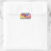 Siciliaans Amerikaans Ronde Sticker (Tas)