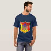 SICILIAANS-AMERIKAANS TRINACRIA CREST T-SHIRT (Voorkant volledig)