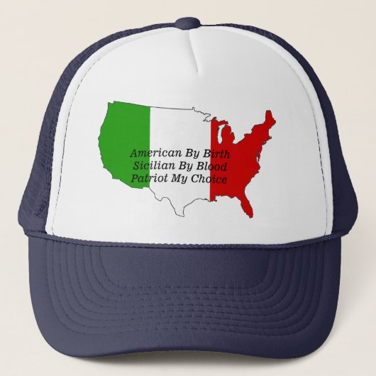 Siciliaans - Amerikaanse Amerikaanse Amerikaanse k Trucker Pet (Voorkant)