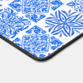 Siciliaans blauw geel citrus Mediterraan azulejo Bureaumat (Hoek)