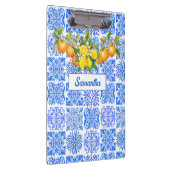Siciliaans blauw geel citrus Mediterraan azulejo Klembord (Rechts)