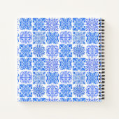 Siciliaans blauw geel citrus Mediterraan azulejo Notitieboek (Achterkant)
