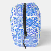 Siciliaans blauw geel citrus Mediterraan azulejo Toilettasje (Rechts)