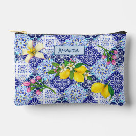 Siciliaans blauw Mediterraan citrus keramische teg Etui