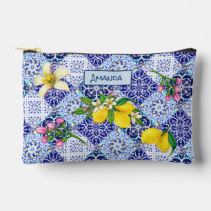 Siciliaans blauw Mediterraan citrus keramische teg Etui