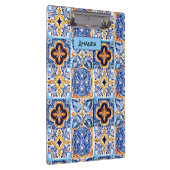 Siciliaans Blauw Wit Mediterraan keramische tegels Klembord (Rechts)