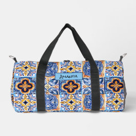 Siciliaans Blauw Wit Mediterraan keramische tegels Plunjezak