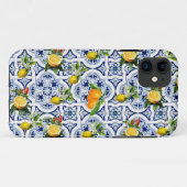 Siciliaans citroenpatroon Case-Mate iPhone case (Achterkant (horizontaal))