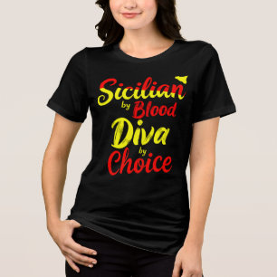 Siciliaans door Blood Diva naar keuze Tri-Blend Shirt