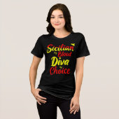 Siciliaans door Blood Diva naar keuze Tri-Blend Shirt (Voorkant volledig)
