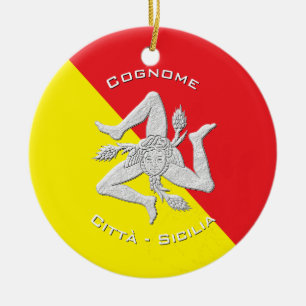 Siciliaans erfgoed personaliseren keramisch ornament