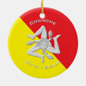 Siciliaans erfgoed personaliseren keramisch ornament (Achterkant)