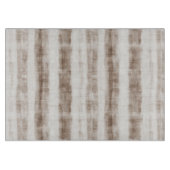 Siciliaans geweven crèmekleurige bruine strepen Br Snijplank (Voorkant)