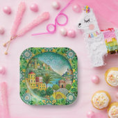 Siciliaans Groen: Melamine Paper Bord (Feest)