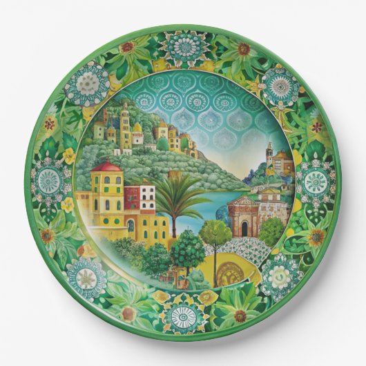 Siciliaans Groen: Melamine Paper Bord (Voorkant)