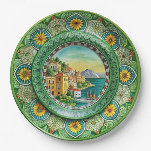 Siciliaans Groen: Melamine Paper Bord (Voorkant)