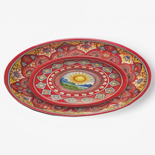 Siciliaans Groenboek Melamine Bord (Gekanteld)