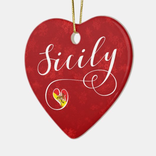 Siciliaans hart, Ornament met kerstbomen, Sicilië (Links)
