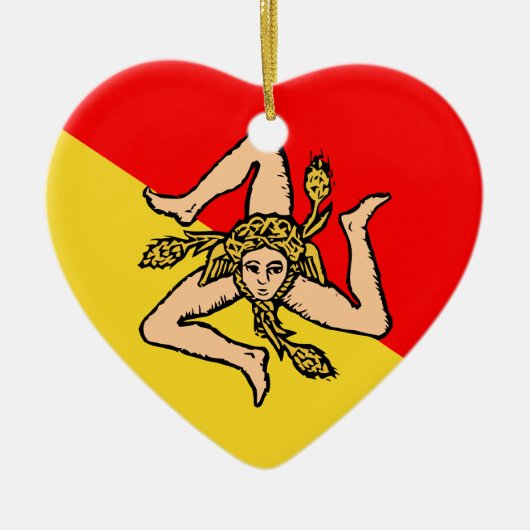 Siciliaans, Italië Keramisch Ornament (Voorkant)