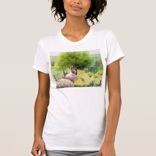 Siciliaans landschap Tee Shirt (Voorkant)