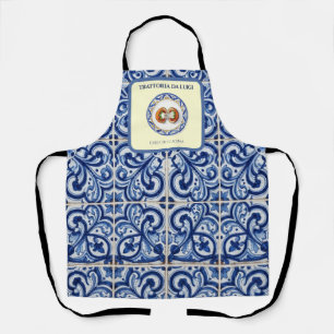 Siciliaans Majolica Tegel Chef Schort Arancini 