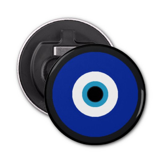 Siciliaans Malocchio Het boze oog Button Flesopener (Voorkant)