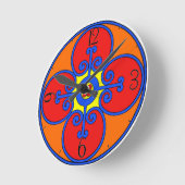 Siciliaans Mediterraan Design Ronde Klok (Hoek)