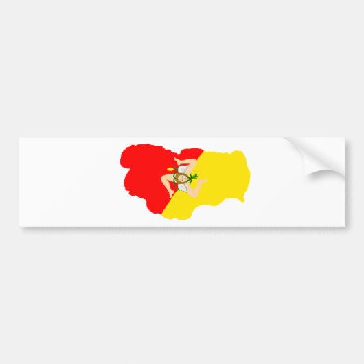 Siciliaans meer Tahoe Bumpersticker (Voorkant)