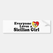 Siciliaans meisje bumpersticker (Voorkant)