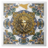 Siciliaans patroon tegeltje (Voorkant)