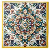 Siciliaans patroon tegeltje (Voorkant)